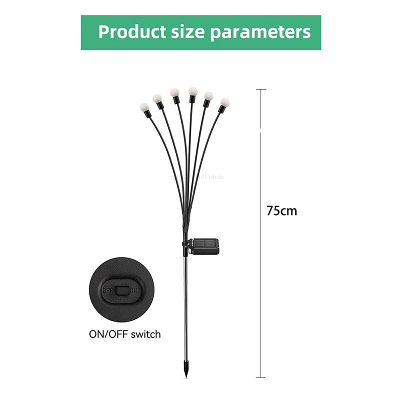SS1002 Solar powered Firework Firefly Light Outdoor Waterproof Garden Lawn Lights Swaying Balcony Decor Lamp Landscape Lamps (PACK OF 2 PCS) SS1002 Solar powered Firework Firefly Light Outdoor Waterproof Garden Lawn Lights Swaying Balcony Decor Lamp Landscape Lamps (PACK OF 2 PCS)